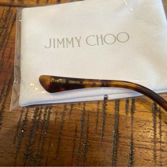 Jimmy Choo Tortoise Shell Sunglasses with pearl decorations